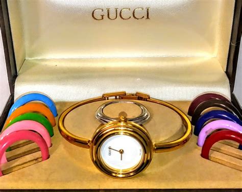 vintage gucci multi bezel swiss watch